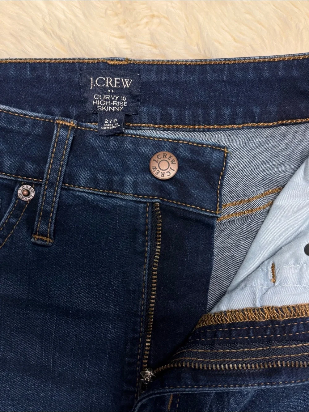 NEW! J. CREW CURVY 10 HIGH-RISE SKINNY JEANS